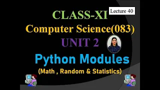 Python Modules Explained in 6 Minutes Math Random Statistics
