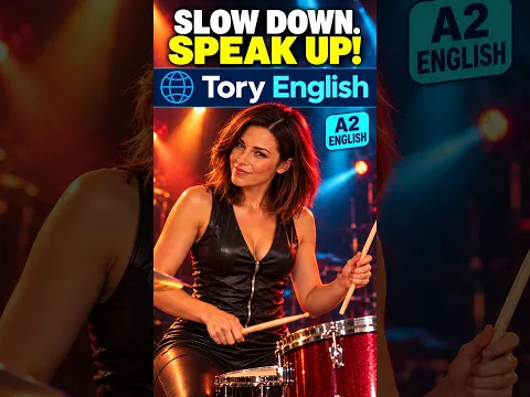 Slow Down, Speak Up! English with a Rock Song | Alex & Maya