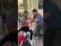 Little boy has back pain and loves the relief
