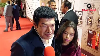 باسم سمرة يحرج احد الصحفيين بعد سؤاله عن ابنته في أول ظهور لها ملكش دعوه بيها بنتي مهندسه 