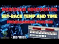 FASTRON MERIDIAN BOARD MEC-110 MEC-118 SET BACK TEMPERATURE AND TIME PROGRAMMING GUIDE