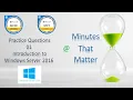 01 Introduction to Windows Server 2016 Practice Questions