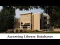 Accessing library databases