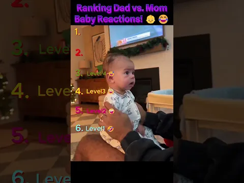 Ranking Dad vs  Mom Baby Reactions! 👶😂 #usa