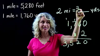 Converting Miles to Yards Miles to Feet Customary Large to Small