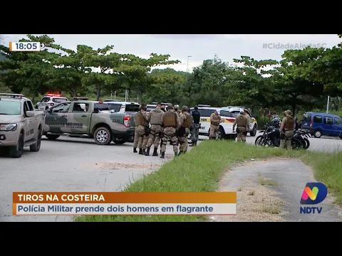 Tiros na Costeira: polícia prende dois homens em flagrante