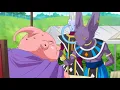 DBZ battle of gods movie Majin Buu fight Beerus over pudding FUNNY MOMENTS