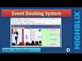 Event Booking System Visual Basic VB net CSharp Java Mini Major Final Year Project Idea Demo VB138