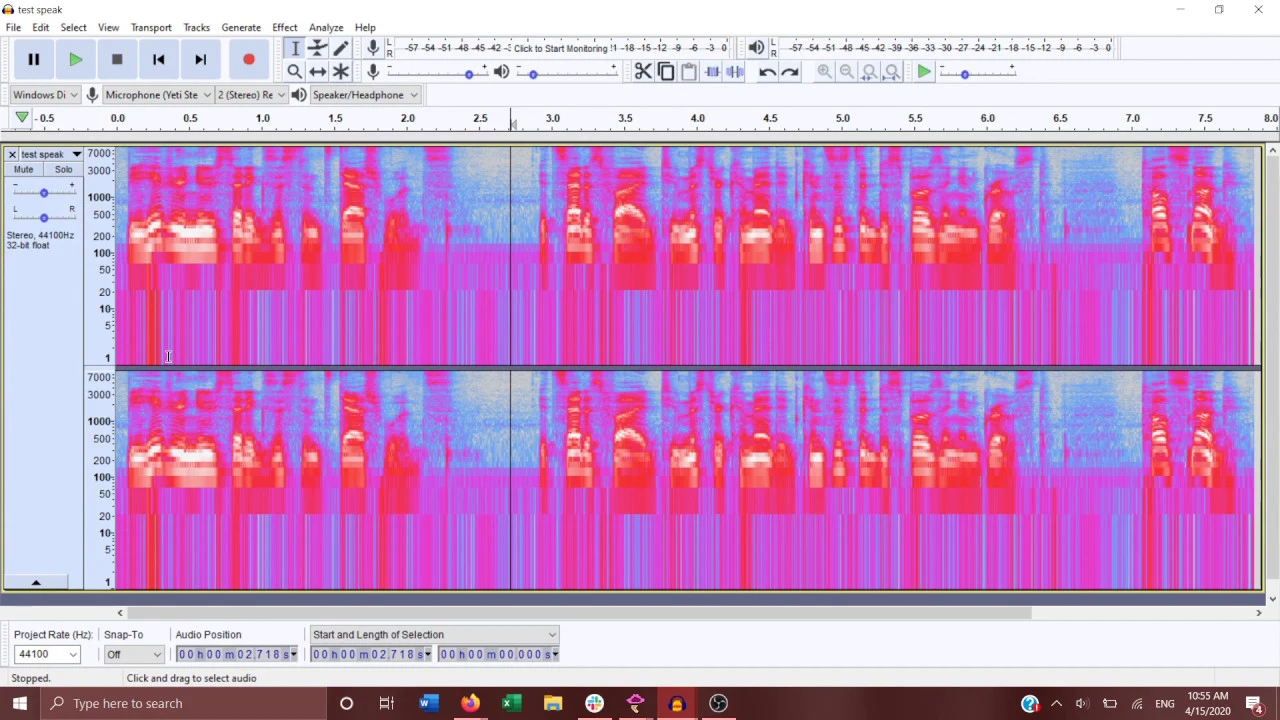 Audacity and Praat Module 4