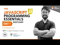 Day 1 Introduction and Data Types Free JavaScript Programming Essentials Bootcamp 5 Days