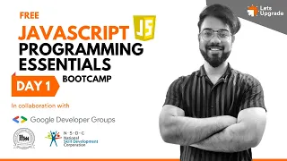 Day 1 Introduction and Data Types Free JavaScript Programming Essentials Bootcamp 5 Days