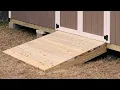 How to build a shed RAMP