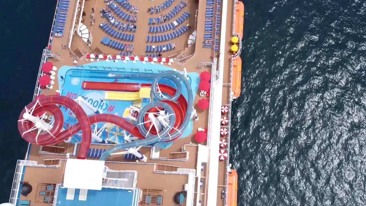 DRONE CLOSEUP OVER THE CARNIVAL PANORAMA | #SHORTS