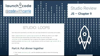 WebDev JS Chapter 9 Studio Review Loops