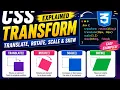 CSS Transform Explained in Marathi Translate Rotate Scale Skew Easy CSS Tutorial