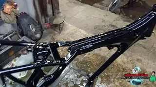 شاسيه الموتوسيكل القديم رجع زيرو بص كدا يا ا اسلام 