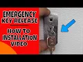 How To Install a Garage Door Emergency Key Release 2024