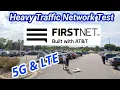 FirstNet by AT T Under Heavy Traffic 5G LTE in Plaza