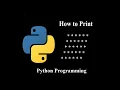 How to print parallelogram star pattern using python python programming tutorial for beginners
