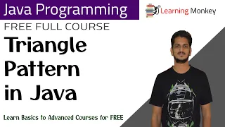 Triangle Pattern in Java Lesson 27 Java Programming Learning Monkey