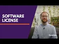 What is a software license and what types are available