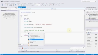 C String Streams - read operations