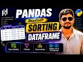 Sorting in Pandas DataFrame Indexing Slicing in Telugu Pandas Course Telugu