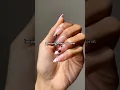 Leopard print and cherry french tip nail art tutorial