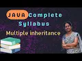 Multiple inheritance interfaces example 36 java course in telugu