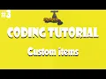 Spigot coding tutorial Custom items