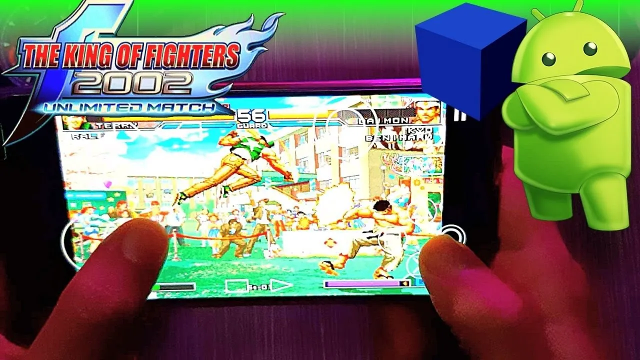 The King Of Fighters 2002 Unlimited Match - PS2 Emulator Android Gameplay -AetherSX2 APK-Mobile 2022