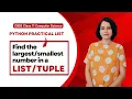 Find the number in a Python Practical List CBSE Class 11 CS