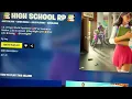 Fortnite HIGH SCHOOL RP Map Code New OPEN WORLD ROLE PLAYING Fortnite Island