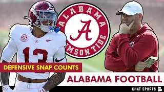 Alabama Football Depth Chart AND Pro Football Focus Snap Counts On Defense Through Week 3