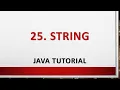 25 String Java Tutorial