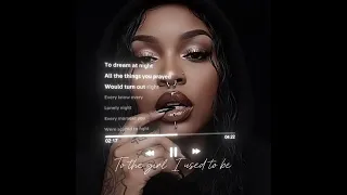 to the girl i used to be lyric video 