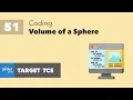 L51 - C program to find the volume of a sphere