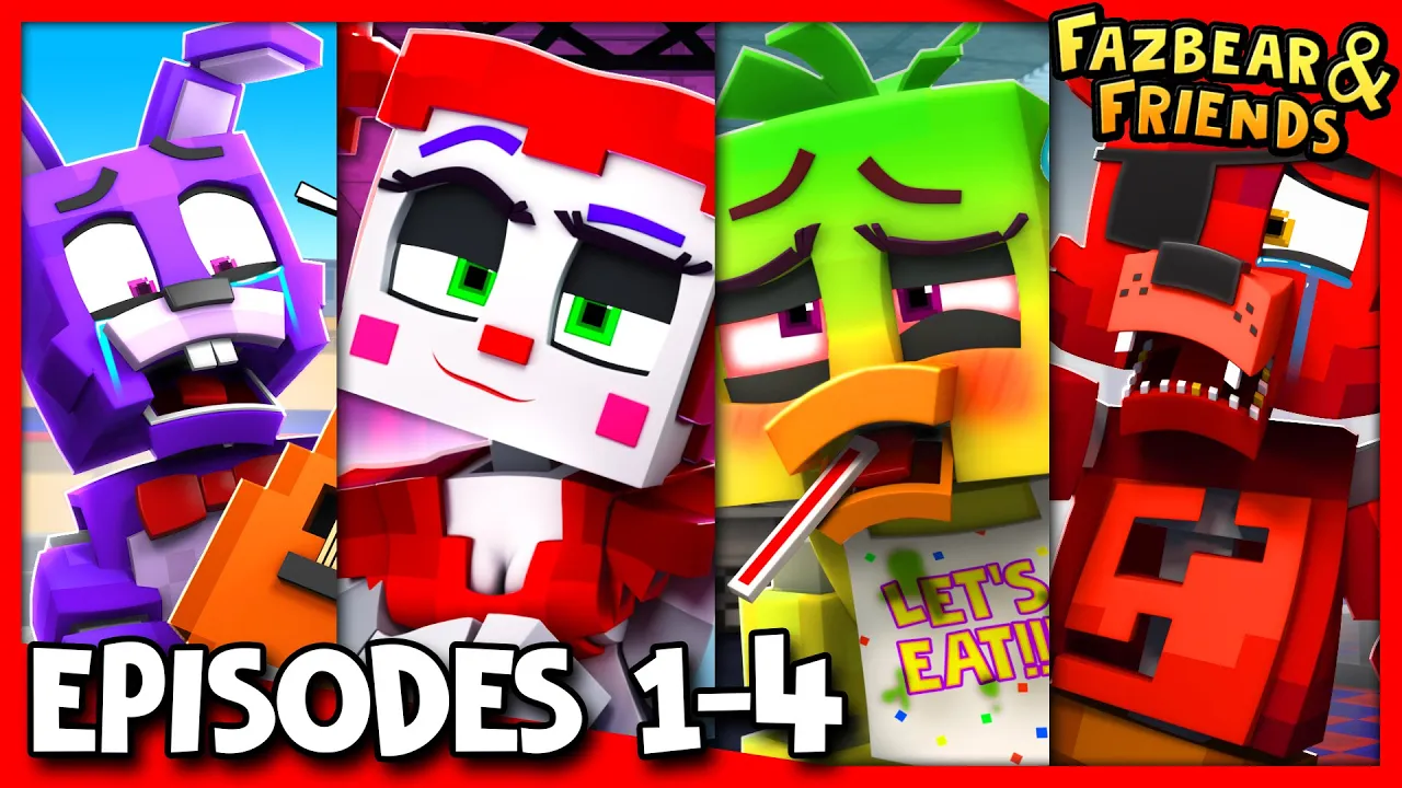 EPISODES #1-4 COMPILATION - Fazbear and Friends FNAF Series