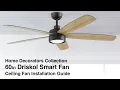 How to Install the Driskol Smart Ceiling Fan by Home Decorators Collection