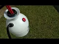 Walmart pump sprayer in action with round up weed killer