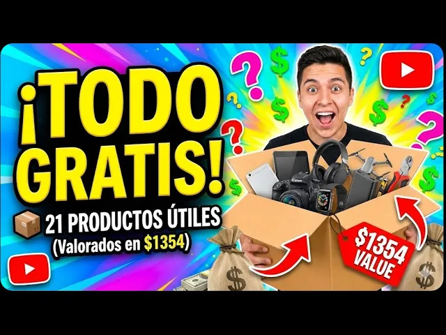 ¿Quieres todo esto GRATIS? 📦 21 Productos Útiles (Valorados en $1354)