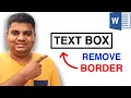How To Remove Text Box Border In Word MS Word