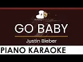 Download Lagu Justin Bieber - GO BABY - HIGHER Key (Piano Karaoke Instrumental)