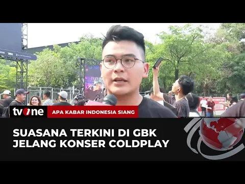 Penggemar Coldplay Sudah Memenuhi Gelora Bung Karno