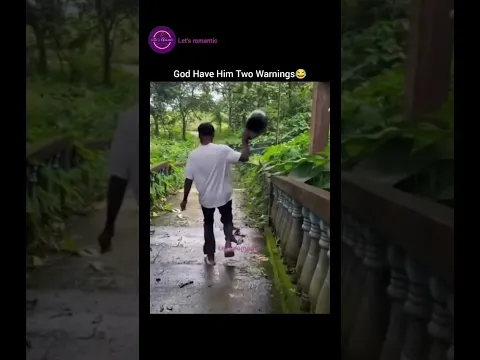 God gave his two warning 😂 #shorts