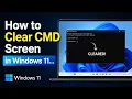 How to Clear CMD Screen in Windows 11 CLS Command Tutorial