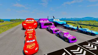 Big & Small | McQueen vs Chick Hicks vs King DINCOO | BeamNG Drive