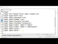 HTML Forms part 1