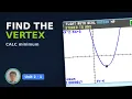 TI-84 Evo - Graphing Parabolas Finding the Vertex Algebra 2 Unit 2 with Jonah