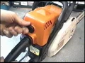 HOW TO ADJUST IDLE SPEED on STIHL MS 170 180C Chainsaw